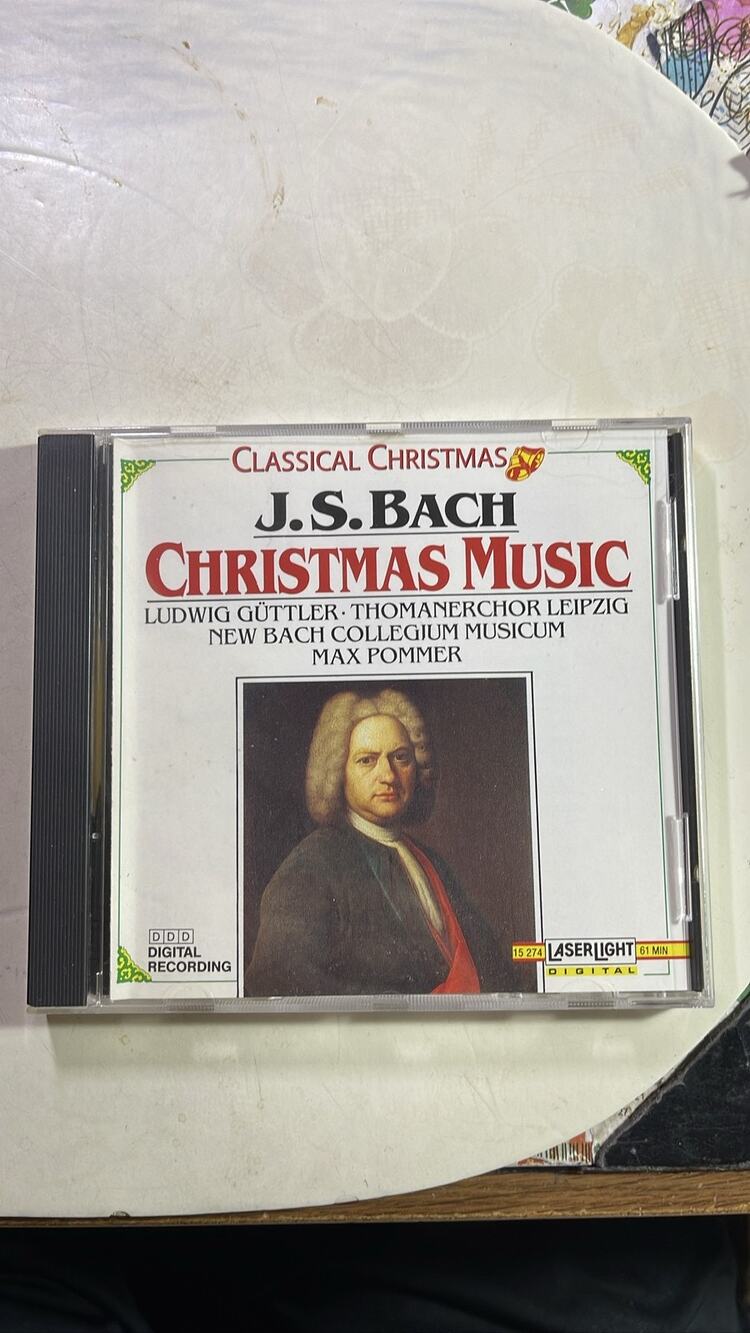 J.S. Bach Christmas Music CD 1990 LaserLight Ludwig Guttler Thomanerchor